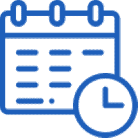 system performance icon calendar with a timer