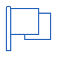 information lifecycle management flag icon