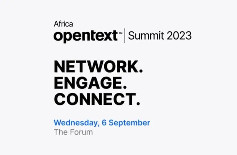 OpenText event on site