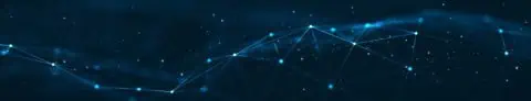 Abstract image of blue dotted lights representing system performance SAP data management